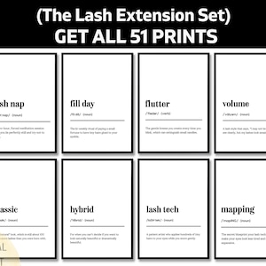 Rolig definition av fransförlängning, väggkonst med fransteknik, dekor till skönhetssalong, present till franskonstnär, present till hudterapeut, konst till fransstudio