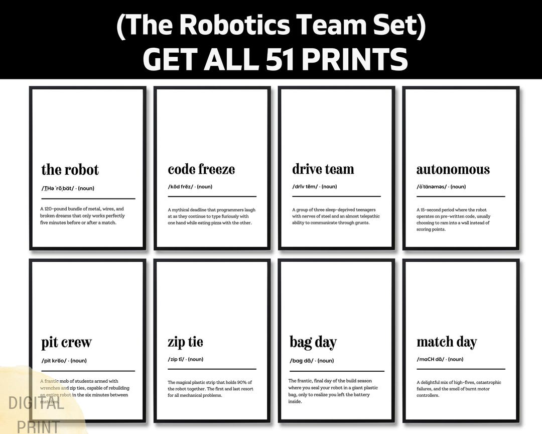 Robotics Team Funny Definition, STEM Student Gift, Sarcastic Engineer ...