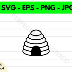 Beehive Outline Svg, Beehive Clipart, Beehive Svg For Shirt, Svg File For Cricut, Beehive Cut File Svg Eps Png