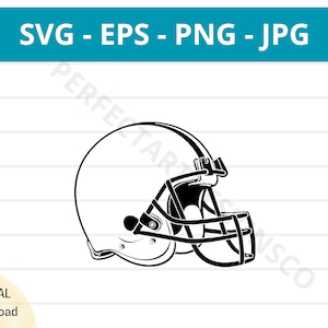 Fußballhelm Umrisse SVG, Fußballhelm Clipart, Fußballhelm Schild, Shirt, Cricut, Fußballhelm Vektor Eps Png Jpg