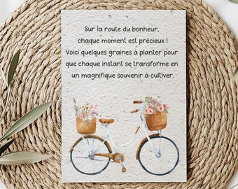 Plantable Souvenir Card, Seeded Card, Gift with Seeds to Grow, Magical Moments Plantable Card