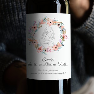 Étiquette vin - Future Tata - Annonce Grossesse au Future Tata - Annonce originale à garder en souvenir pour la tata