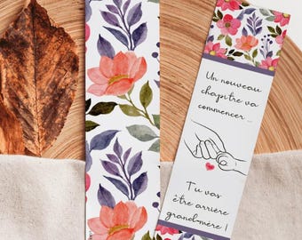 Annonce Future Arrière Grand Mère,  Marque-page annonce grossesse, Tu vas être Arrière Grand Mère, Cadeau souvenir annonce bébé