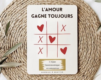 Customizable scratch card, scratch game, original card, surprise games, couple gift, civil partnership request, personalized announcement