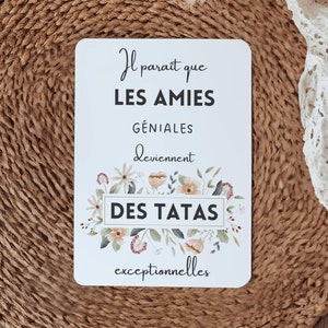 Aunt Pregnancy Announcement, Beautiful Card, Card for Friend Who Becomes an Aunt, Original Aunt Announcement, Future Aunt Card, Future Aunt Souvenir