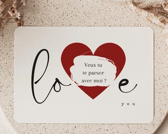 Personalized scratch card, Love, Scratch ticket, Pregnancy announcement, Marriage proposal, Surprise trip, Civil union proposal, Surprise gift