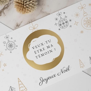 Biglietto da grattare di Natale personalizzato, biglietto con messaggio personalizzato, regalo personalizzato, Natale e motivi minimalisti, un biglietto sotto l'albero