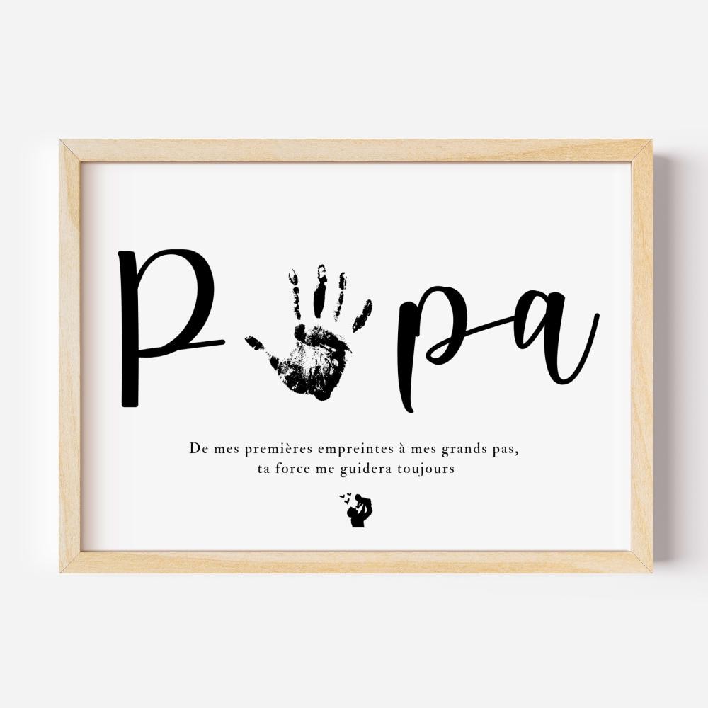 Affiche papa définition, fête des pères, pêle-mêle photos - Maman Comète