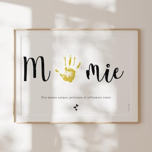 Grandma's Footprint Poster - Grandma's Gift - Grandmother - Birthday or Grandmother's Day - Grandchildren's Gifts - Unframed