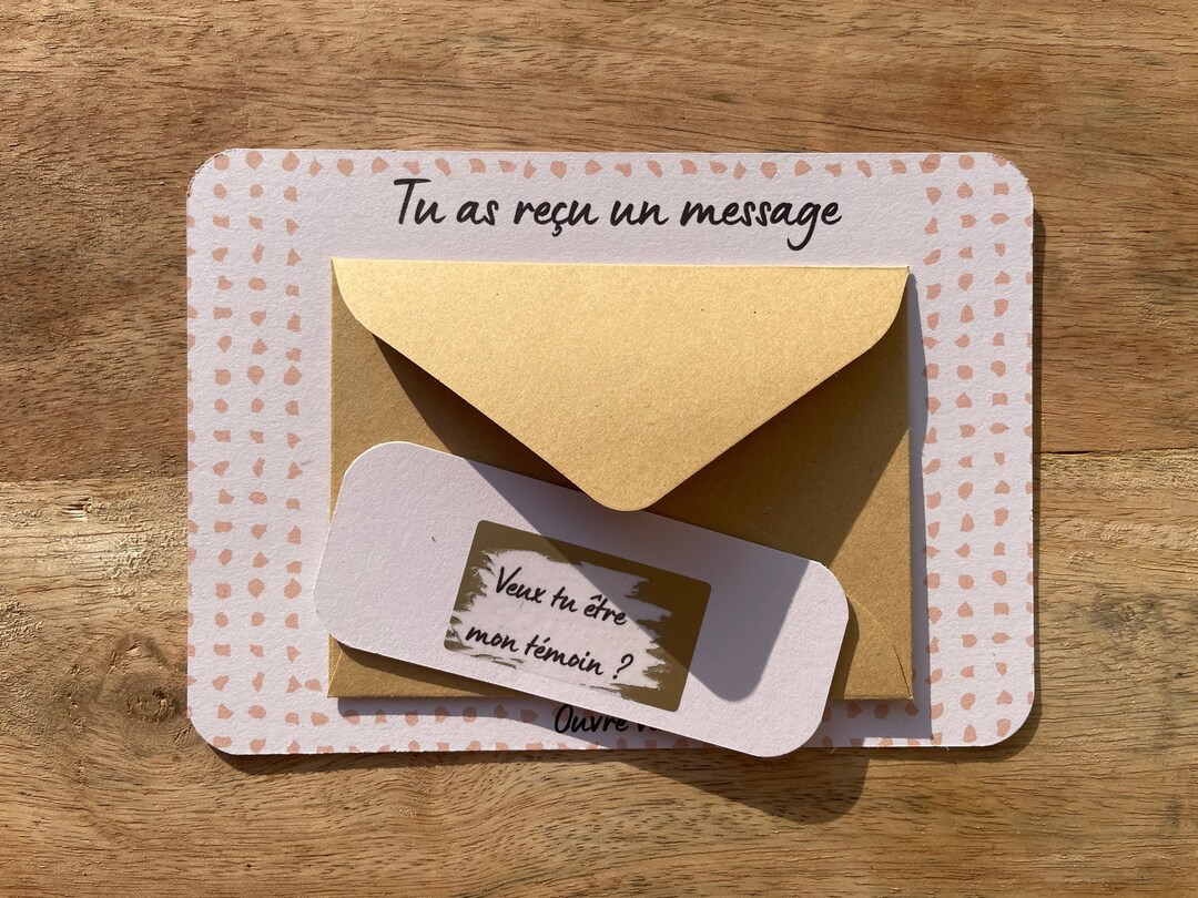Scratch Message Announcement Card Personalized Message Etsy
