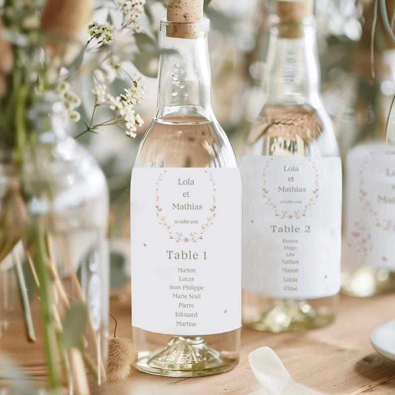 Seating Labels Examples Personalized Wedding Seating Chart Labels, Flower Labels, Rustic ...