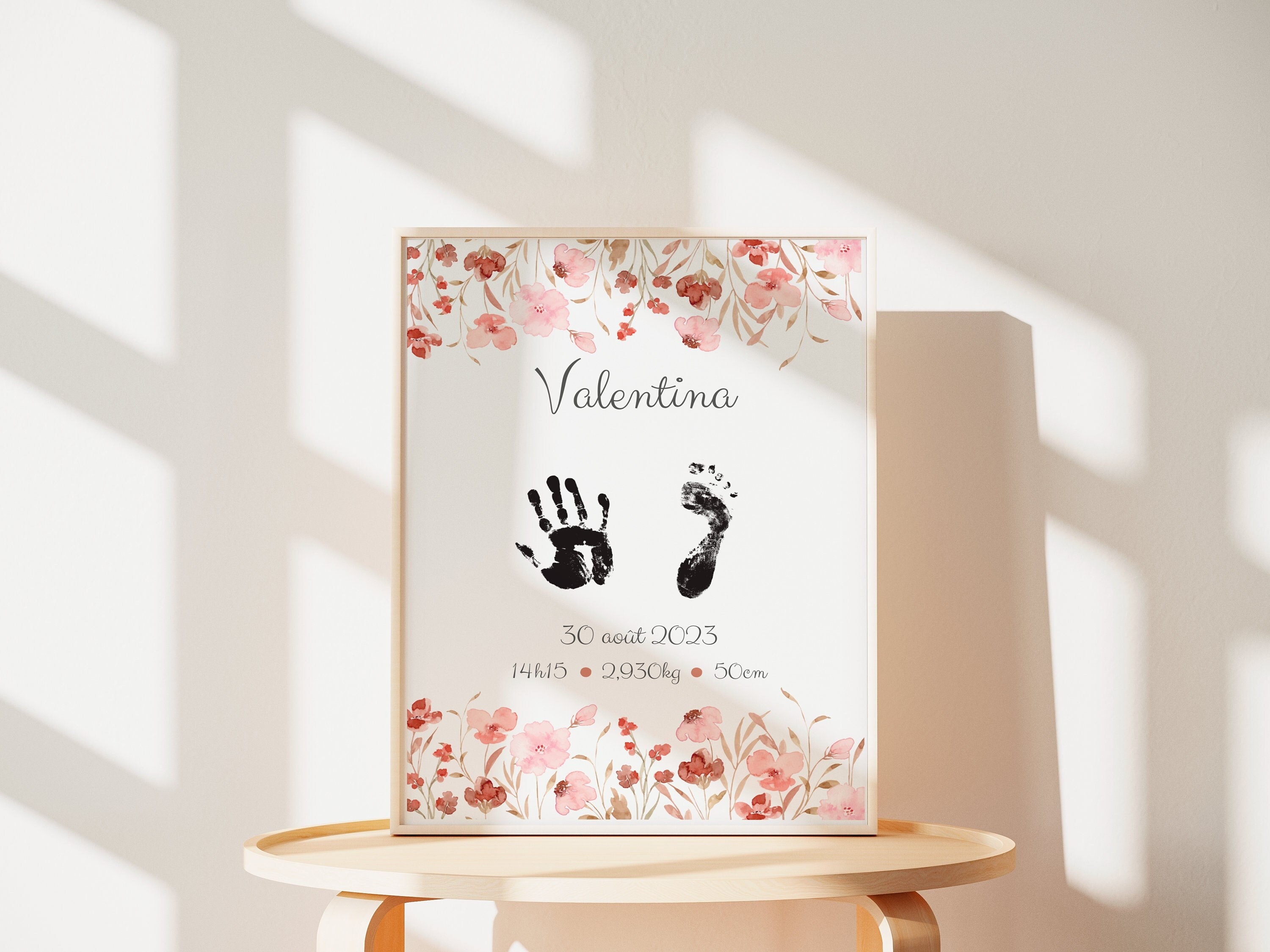 Niimo Kit Cadre Empreinte Pieds et Mains Bébé Personnalisable - Idée Cadeau  pour Enfants, Jeunes Mamans et Papas, Idéal Comme Cadeau Bebe Naissance :  : Bébé et Puériculture