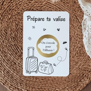 Carte à gratter voyage personnalisée, prépare ta valise, Ticket à gratter, Voyage Surprise, Destination surprise, Ticket vacances image 4