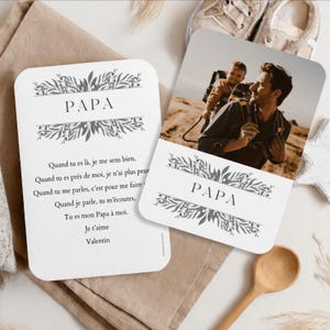 Dad Card with Photo, Dad Poem, Dad Gift, Father's Day, Birthday, Professional Quality, Personalized Gift for Dad