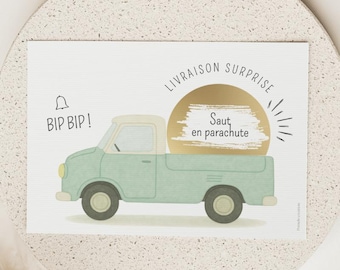 Carte à gratter personnalisable - Bon pour à gratter - Message personnalisée - Cadeau Tendance - Livraison Surprise - Annonce et Demande