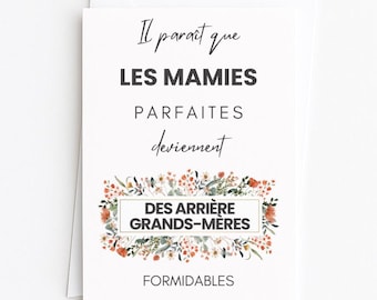 Annuncio di gravidanza per una futura bisnonna: un'idea originale per annunciare la nascita del bambino alla nonna, un biglietto floreale