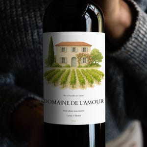 étiquette bouteille personnalisable - Etiquette annonce - Etiquette à coller sur bouteille - Annonce de Mariage ou Demande de pacs