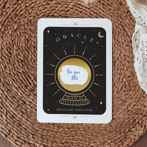 Carte à Gratter avec Dorure - Découvre Ton Futur - Carte à Personnaliser Manuellement - Carte Personnalisable Premium