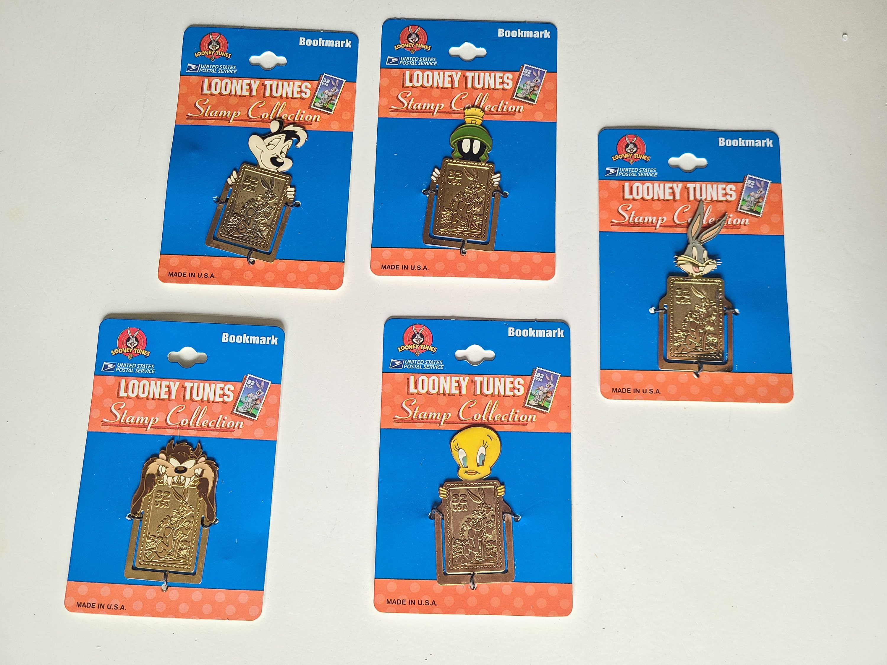 1997 USPS Looney Tunes Stamp Collection Bookmarks Set of 5 - Etsy