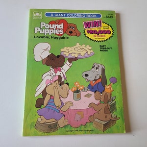 1986 Pound Puppies Coloring Book