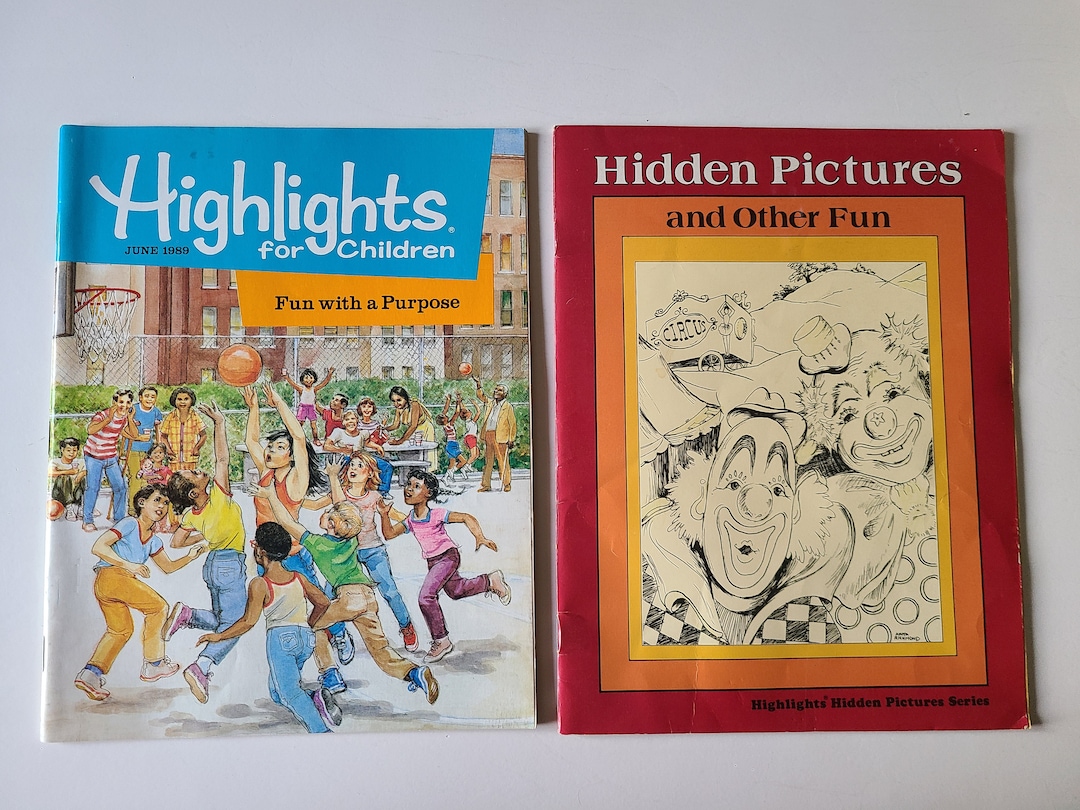 1989 Highlights Children's Magazine Plus 1981 Hidden Pictures Etsy