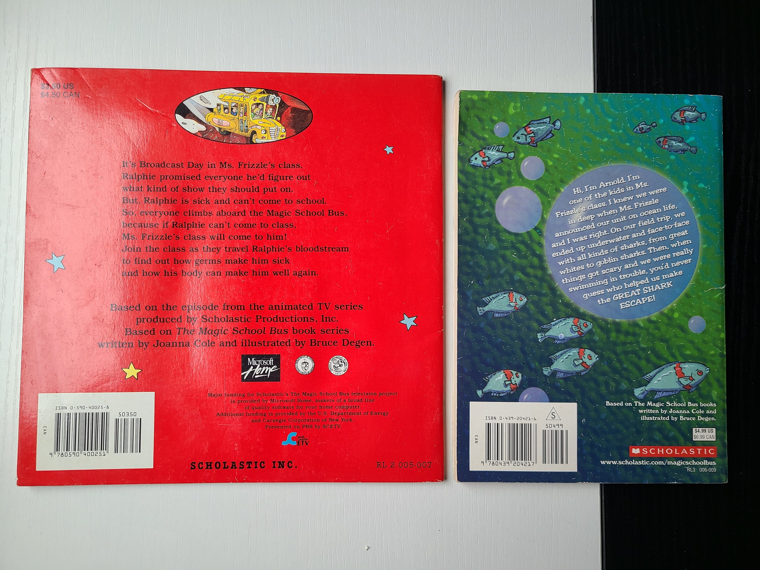 1995/2000 the Magic School Bus Books - Etsy