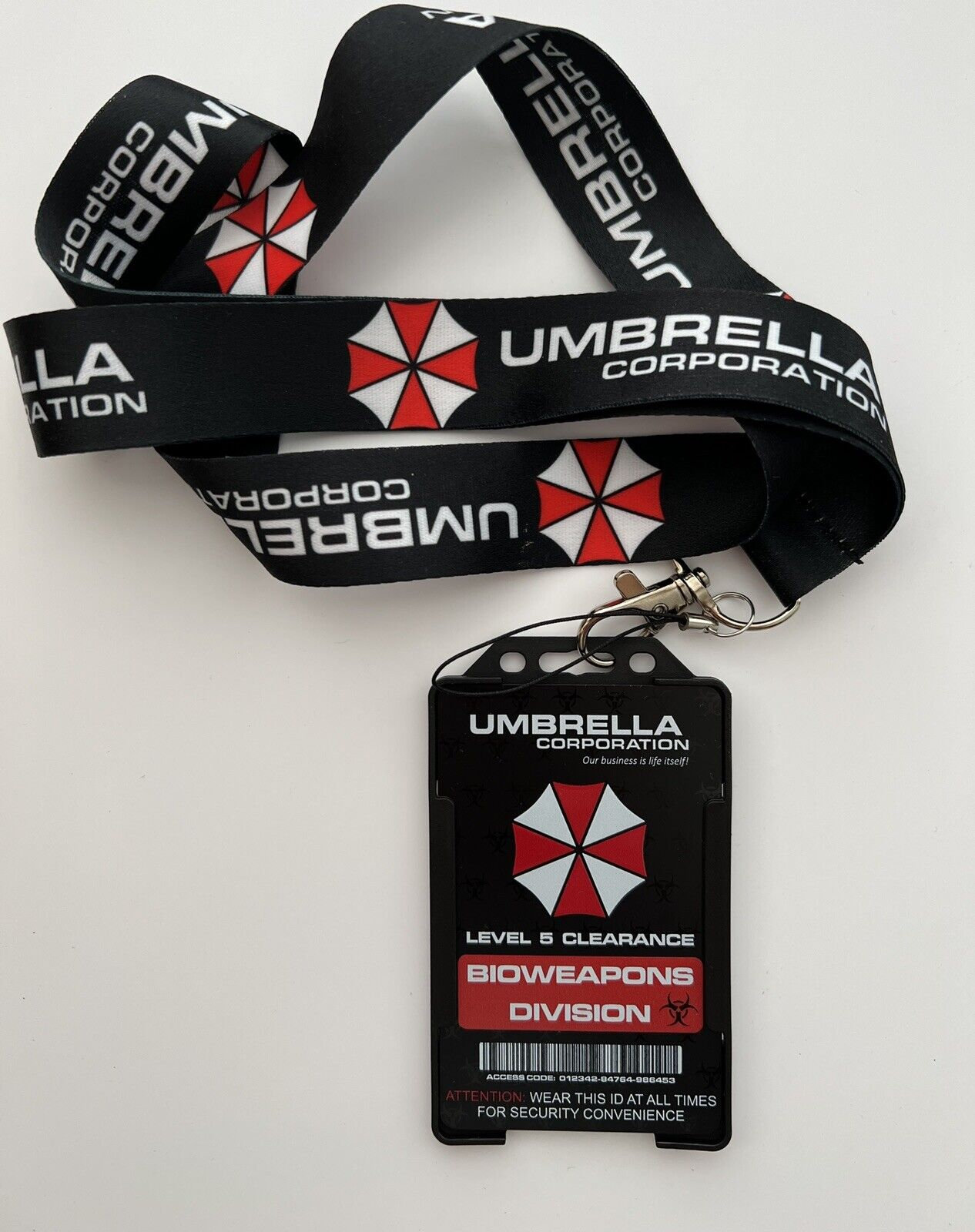 Umbrella Corporation ID Card & Lanyard Resident Evil Zombie Movie