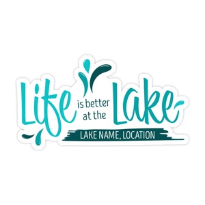 Lake Life Custom Sticker | Personalized Magnet | Personalized Stocking Stuffer