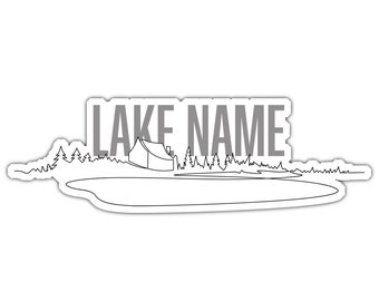 Lake Life Custom Sticker | Personalized Magnet | Personalized Stocking Stuffer