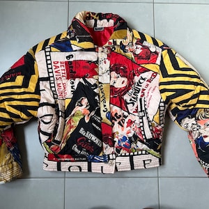 Sale • Rarest Vintage VERSACE Jeans Couture Bomber Puffer