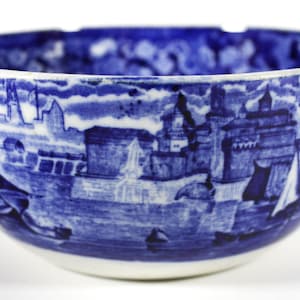 Wedgwood Antique Etruria Small Blue and White &#39;Ferrara&#39; Pattern Bowl