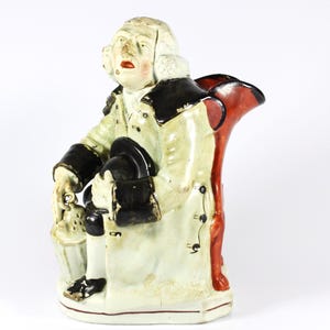 Rare Early Staffordshire Night Watchman Toby Jug / c1810s-20s