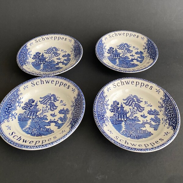 4 Schweppes Vintage Advertising Plates