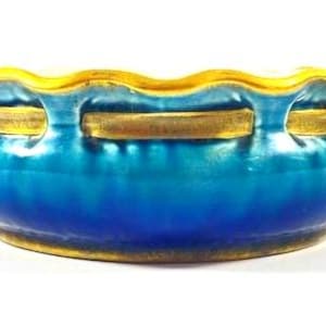 Sarreguemines Antique Ceramic Bowl/Small Planter / 19th Century Sarreguemines