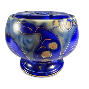 Art Deco Burleigh Ware (B & L Ltd) Signed W Adams Flower Bowl / 1930s / Decorative Bowl