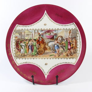 Royal Epiag Art Deco Classical Ancient Roman Scene Cake Plate