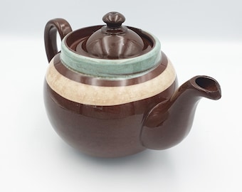 ALB, Alcock, Lindley And Bloore striped Teapot, made in England