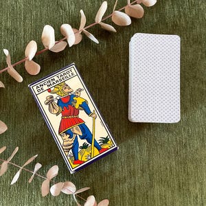 Antiguo TAROT DE MARSELLA 1981 | Baraja de cartas vintage Francia Grimaud | Baraja de tarot clásica