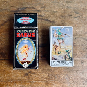 TAROT ECLÉTICO 1986 Primeira Edição | Baralho de cartas Rar Vintage | Cartas de tarô por Piatnik