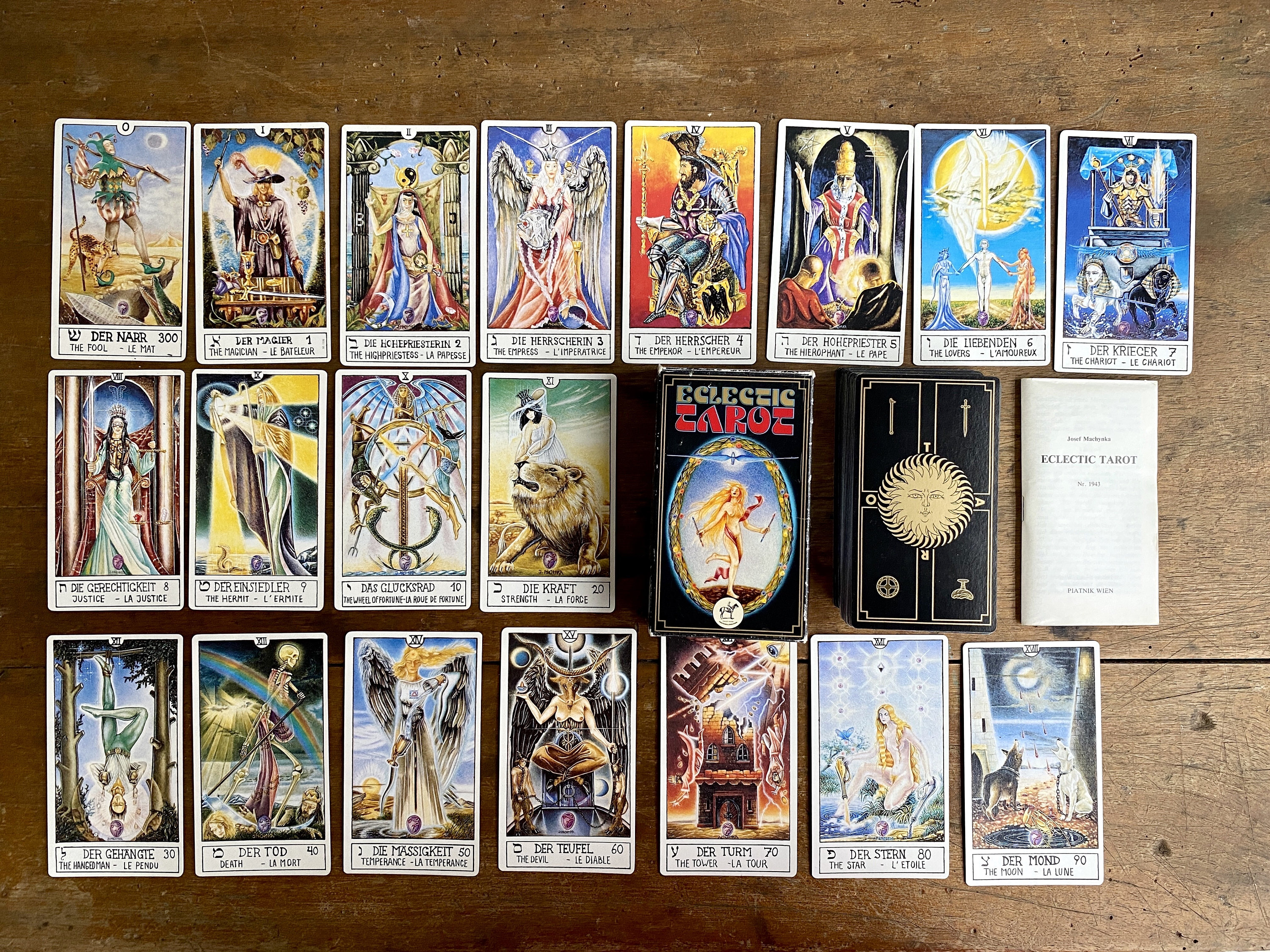ECLECTIC TAROT 1986 First Edition | Vintage Rar Deck of Cards