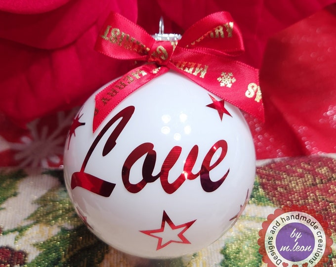 Personalized Christmas bauble, Personalized Christmas ball, Christmas tree baubles, Personalized Christmas Ornament, Christmas Gift