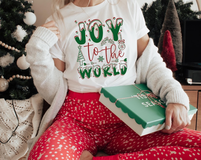 Joy To The World Christmas Shirt: Unisex Holiday Tee