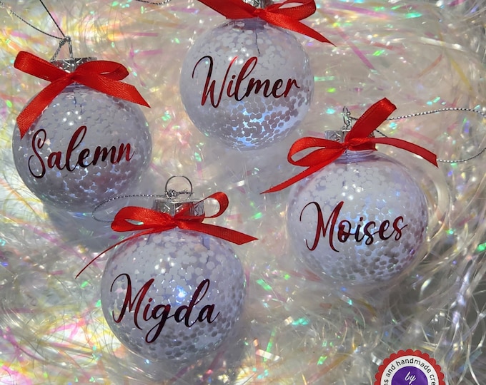 Personalized Christmas bauble, Personalized Christmas ball, Christmas tree baubles, Christmas ball for tree, Personalized Christmas Ornament
