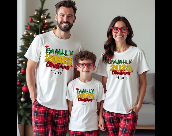 Merry Christmas T-Shirt: Family Crew Matching Holiday Tee
