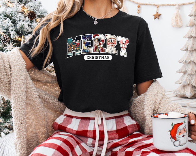 Merry Christmas Santa T-Shirt: Unisex Jersey Tee