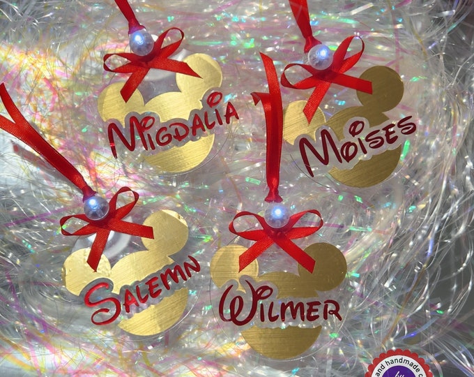 Custom Acrylic Christmas tree ornament - Mickey Collection