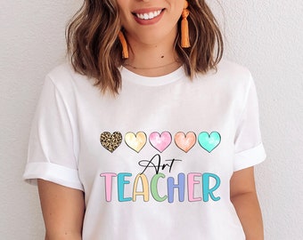 Art Teacher T-shirt, Teach Shirt, Teacher Shirt, Inspirational Teacher Shirts, Teacher Life Rainbow Shirt , Teacher Gifts, Educator T-Shirt