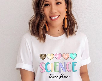 Science Teacher T-shirt, Teach Shirt, Teacher Shirt, Inspirational Teacher Shirt, Teacher Life Rainbow Shirt , Teacher Gifts, Educator Shirt