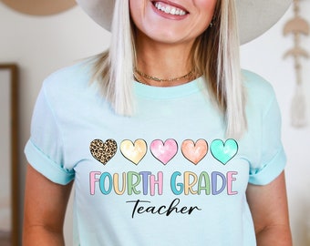 Fourth Grade Teacher Shirt, 4th Grade Teacher Tee, Teacher Shirt, Fourth Grade Teacher, Gift For Teacher, Elementary Teacher, 4th Grade Crew