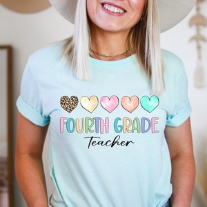 Fourth Grade Teacher Shirt, 4th Grade Teacher Tee, Teacher Shirt, Fourth Grade Teacher, Gift For Teacher, Elementary Teacher, 4th Grade Crew image 1